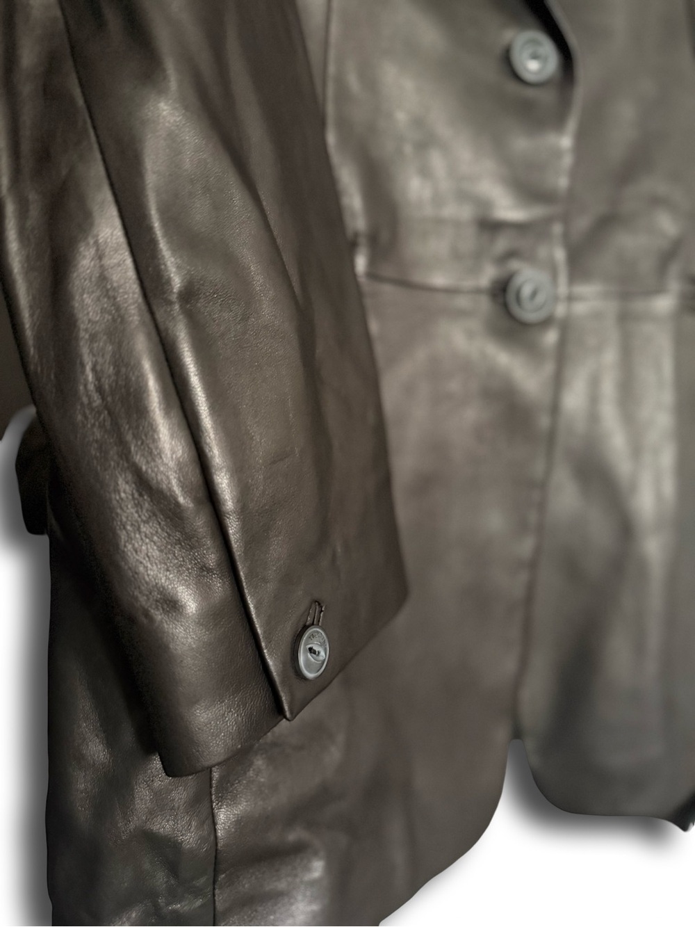 Rag & Bone Charles Lambskin Leather Blazer in Black Women’s Size 4 - Picture 4 of 8